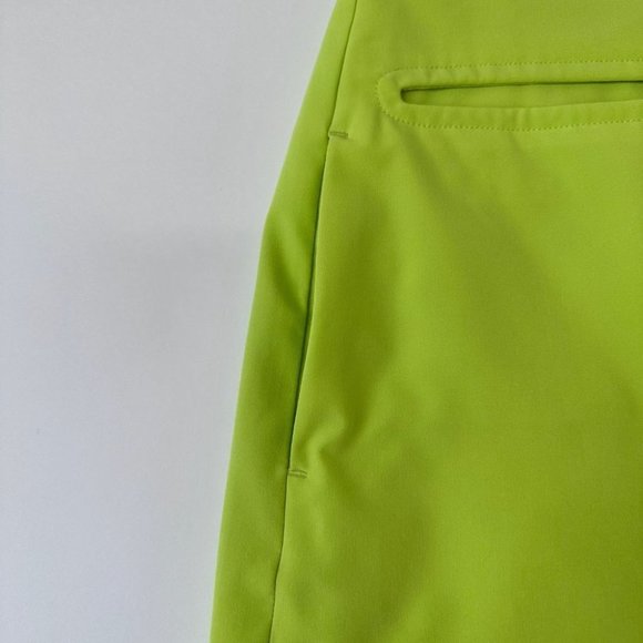 Sold VINTAGE Groovy 70's Style Neon Green Golf Mini Skirt / Shorts size Small - Picture 6 of 9